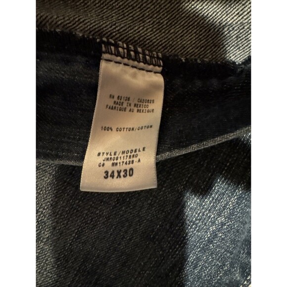 Guess Jeans Rebel Straight Leg Mens Sz 34x30 Blue Cotton Denim - Picture 4 of 11